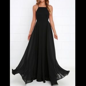 Lulus Black Maxi prom dress